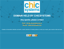 Tablet Screenshot of chicsystems.net